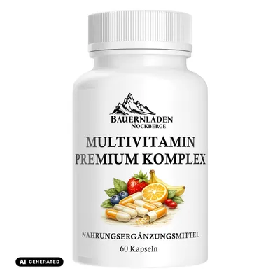Produktbild von Bauernladen Nockberge | Multivitamin Premium Komplex | Kapselform |, KI-generiertes Bild