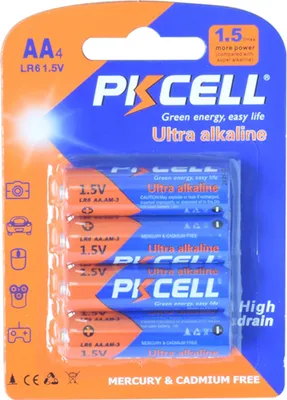 Produktbild von PKCELL Ultra LR06 4er Pack AA / Mignon Alkaline-Batterie 1,5V LR06