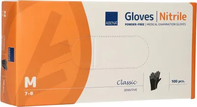 Zdjęcie produktu dla Rękawice nitrylowe winylowe S-XXL jednorazowe rękawice warsztatowe 100 nitrylowe czarne M