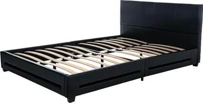 Produktbild von LED Bett ASTEROID -  Farbe:schwarz, Größe:140 x 200 cm