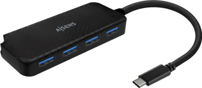 Zdjęcie produktu dla AISENS A109-0715, USB 3.2 Gen 1 (3.1 Gen 1) Type-C, USB 3.2 Gen 1 (3.1 Gen 1) Type-A, 5000 Mbit/s, Czarny, 0,15 m, USB
