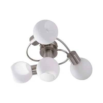 Produktbild von Lindby Deckenlampe Ciala, 4-flammig, nickelfarben, Glas, E14