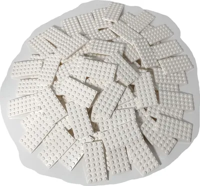 Zdjęcie produktu dla Płytki konstrukcyjne LEGO® 4x8 białe do budowania po obu stronach - 3035 NOWOŚĆ! Ilość 50x