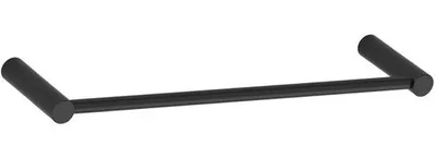 Image de Porte-serviettes en acier inoxydable noir, 30 cm, pour salle de bains