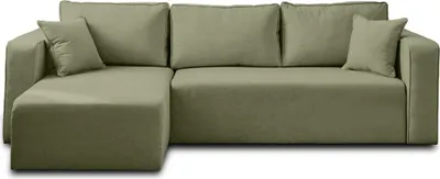 Image de Best Mobilier Topaze - canapé d'angle réversible - 4 places - convertible avec coffre - en tissu , Vert