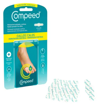 Image de Compeed Callus Pansements d'hydratation continue, 6 pièces