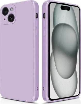 Image de Coque silicone fine pour iPhone 15 Plus silicone liquide, mat, résistant aux rayures Violet