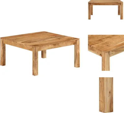 Zdjęcie produktu dla vidaXL Stolik kawowy 80x80x40 cm lite drewno akacjowe - Stoliki kawowe