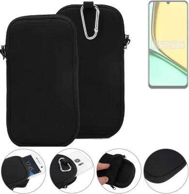 Produktbild von K-S-Trade Neopren-Hülle Handyhülle kompatibel mit Realme Note 60 Schutzhülle Neoprenhülle Sleeve Schutz-Hülle Gürtel Tasche Case Holster
