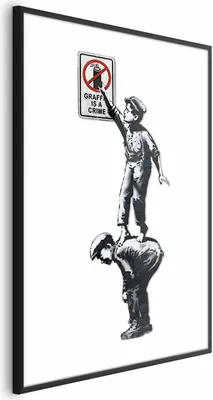 Produktbild von Posterpapier Poster - Graffiti is a Crime 29.7x42 cm Streetart h-C-0092-ao-a