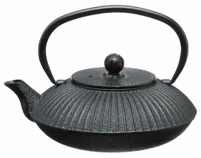 Produktbild von Schöne Gusseisen Teekanne -  Ausführung - Wunderschöne gusseiserne Teekanne - Schwarz 0.8L