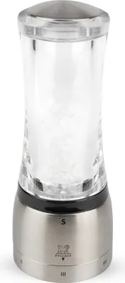 Produktbild von PEUGEOT Salzmühle DAMAN 16cm Acryl Edelstahl uSelect Zirkonia-Mahlwerk Gewürze
