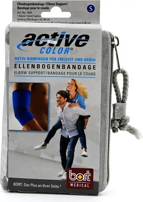 Produktbild von BORT ActiveColor Ellenbogenbandage S blau