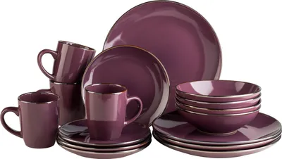 Produktbild von Kombiservice, Steinzeug Kombiservice, Steinzeug METALLIC RIM Mäser