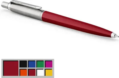 Produktbild von Parker Jotter Originals Kugelschreiber | Klassisches Rot | Mittlere Spitze | Blau Tinte