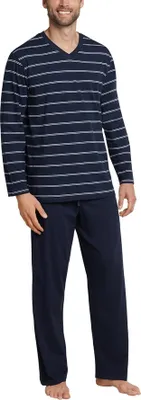 Produktbild von Schiesser schlafanzug pyjama schlafmode bequem Dark Sapphire dunkelblau 60