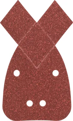 Produktbild von Schleifblatt-Set für Multischleifer, 25-teilig, 4 Löcher, 170x98x20 mm, 80 - 180