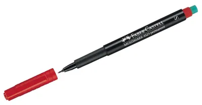 Zdjęcie produktu dla Faber-Castell 152321 CD marker MULTIMARK - permanentny, S, czerwony