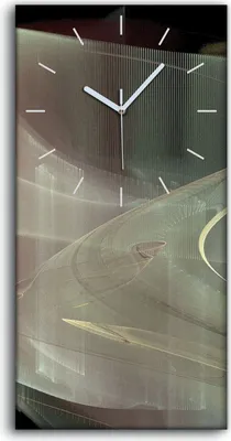 Produktbild von Wandbild Leinwand Bilder mit Uhr 30x60 digitales fraktales Kunst - weiße Hände