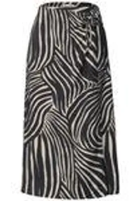 Produktbild von Viscose Wrap Skirt_AOP 20001 Black Größe 36