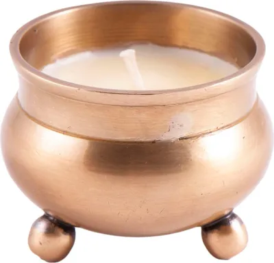 Immagine prodotto di Candela di cera di soia - Mari in vaso di ottone