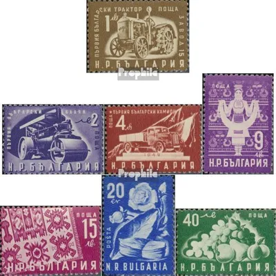 Produktbild von Briefmarken Bulgarien 1951 Mi 786-792 (kompl.Ausg.) postfrisch Freimarken - Volkswirtschaft