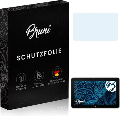 Produktbild von Bruni Basics-Clear 2x Schutzfolie kompatibel mit Fujitsu Stylistic R726 Folie