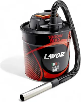 Produktbild von Elektrischer Aschesauger 1000w Kapazität 18 Liter Stahltrommel waschbarer Filterschlauch 1m für Öfen und Kamine