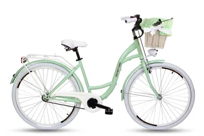 Produktbild von Goetze Style 28 Zoll City Bike, 18 Zoll Tiefeinsteigerrahmen, 1-Gang, V-Bremse & Rücktritt, LED-Beleuchtung, Komfortsattel, Rattankorb