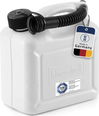 Immagine prodotto di Tanica di carburante, tanica di plastica Tanica di benzina da 5 litri, tanica di diesel bianca