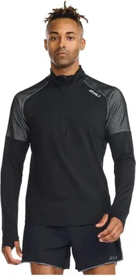 Produktbild von 2xu Light Speed Halbreißverschluss-langarm-t-shirt Schwarz XS Herren Schwarz XS