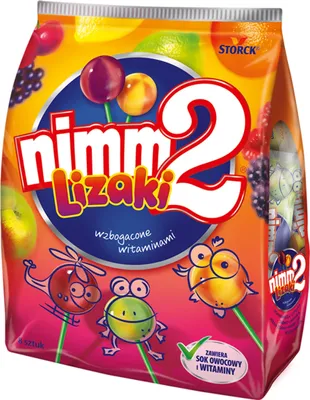 Image de Nimm2 Sucettes fruitées aux vitamines 80 g
