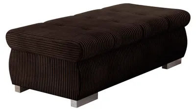 Produktbild von MIRJAN24 Polsterhocker Orkan Groß, Moderne Sitzhocker vom Hersteller, Holzkonstruktion, 120x60x39 cm (Farbe: Poso 06)
