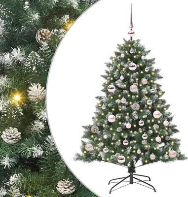 Immagine prodotto di vidaXL Albero di Natale artificiale con 150 LED con supporto verde 120 cm