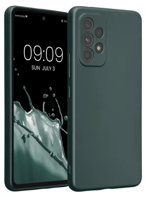 Produktbild von kwmobile Handyhülle für Samsung Galaxy A53 5G Hülle - weiche Silikon Case metallisch schimmernd - Schutzhülle Cover - Metallic Petrol