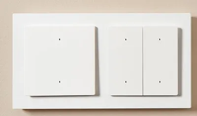 Produktbild von Lichtschalter H2 EU (weiß, 2 Tasten, 1 Kanal)