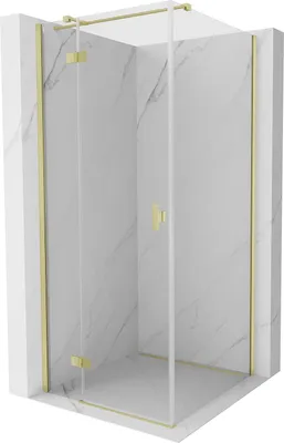 Immagine prodotto di Mexen Mist-H T cabina doccia a battente sinistra 85 x 85 cm, trasparente, oro spazzolato - 8A5T-085-085-55-00-L
