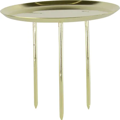 Produktbild von Riffelmacher Adventsstecker ohne Dorn gold, 4 Stück Ø 8 cm