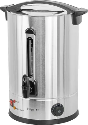 Zdjęcie produktu dla Warnik do wody podgrzewacz dwuściankowy do kawy herbaty stal nierdzewna Mega-M 20L 2800W