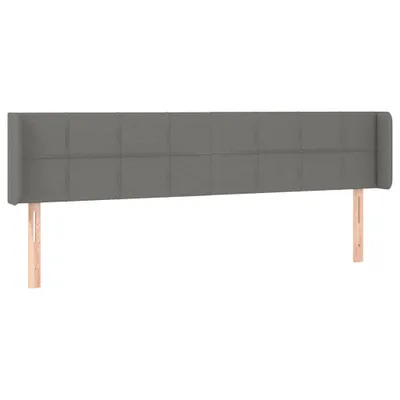 Produktbild von vidaXL Kopfteil mit Ohren Dunkelgrau 203x16x78/88 cm Stoff