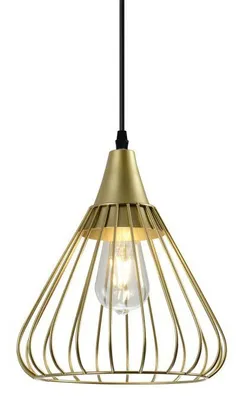 Produktbild von GTV - Deckenleuchte TESS,2516,AC220-240V,50/60Hz,1*E27, IP20,DURCHM. 24 CM,einzeln,gold