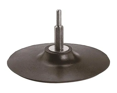 Produktbild von wolfcraft 1 Schleifteller Gummi, 8 mm Schaft Ø 125