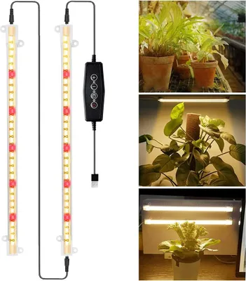 Produktbild von 40W LED Pflanzenlampe Vollspektrum Sonnenlicht USB Zimmerpflanzen Wachstumslampe Pflanzenlicht