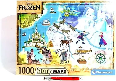 Image de CLE puzzle 1000 StoryMaps Frozen 39666