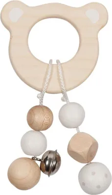 Produktbild von Goki Holz Beißring Bär - Greifring Babyspielzeug