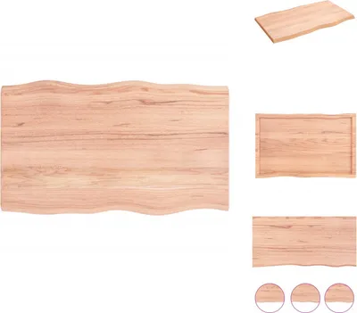 Obrázok produktu pre vidaXL Stolová doska 100x60x(2-4) cm z masívneho dreva s ošetreným okrajom stromu - Stolové dosky