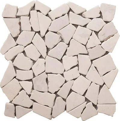 Produktbild von Mosaikfliesen - 1 Pack: 1 m² - Marmor - Cremefarben - POESY