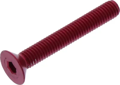 Produktbild von Senkschraube JMP Bolt M5x0,8mm 35mm Aluminium rot