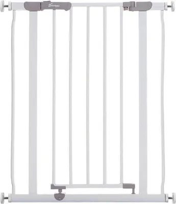 Produktbild von Sicherheitsgitter mit Druckbefestigung – 61–67 x 76 cm – Doppelverriegelung – Weiß