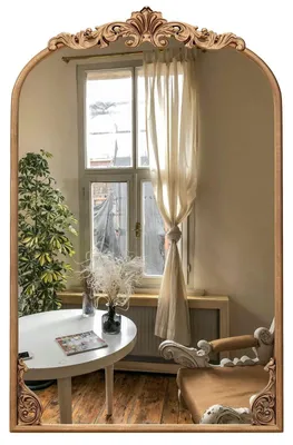 Produktbild von Vintage-Wandspiegel im Barockstil, goldfarben